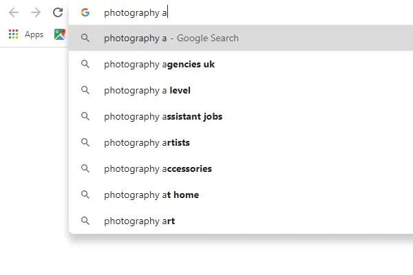 Google ABC Search A
