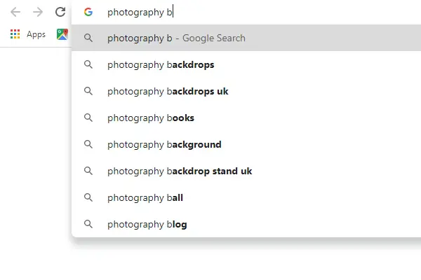 Google ABC Search B