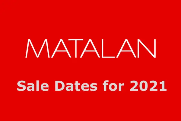 Matalan Sale Dates