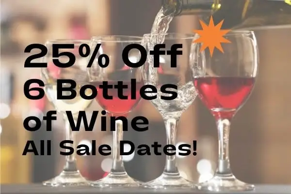 25% Off Wine Offer